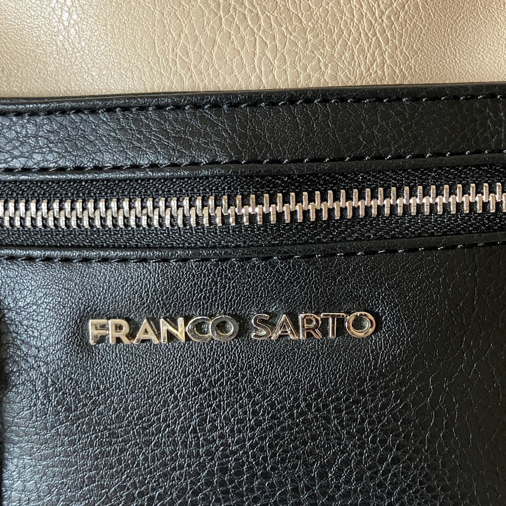 Franco Sarto Two-Tone Black and Cream Bag - Picture 2 of 6